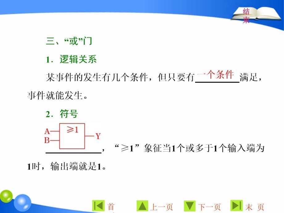 物理同步人教版选修31课件：第二章 第11节 简单的逻辑电路_第5页