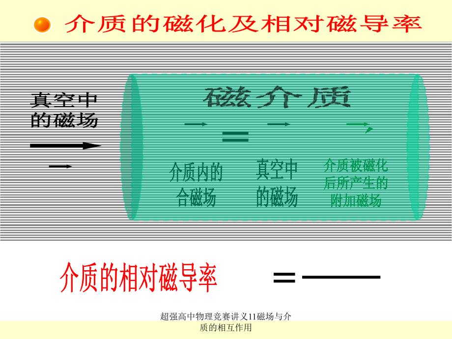 超强高中物理竞赛讲义11磁场与介质的相互作用课件_第4页