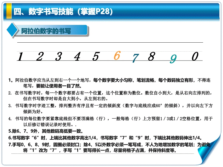 第二章3出纳基本技能数字书写与计算ppt课件_第4页