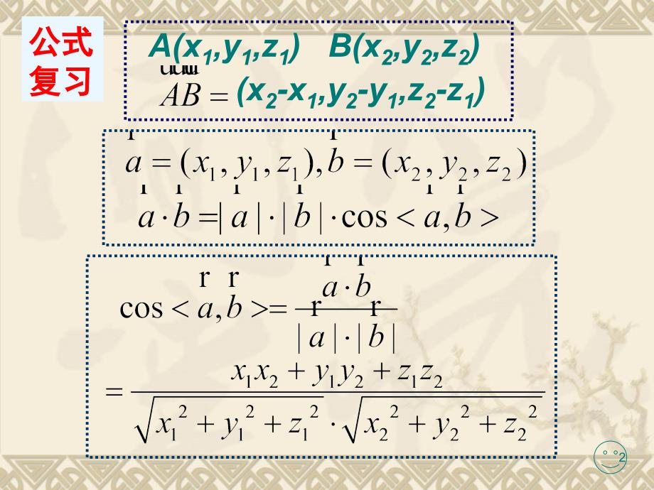 向量法求异面直线所成的角ppt课件.ppt_第2页