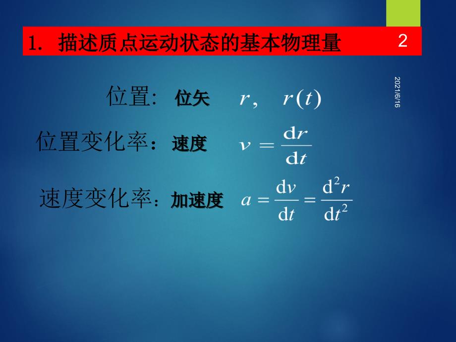 大学物理1-7章知识点梳理_第2页