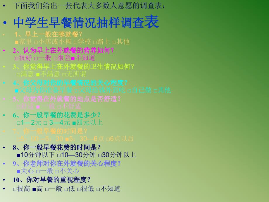 中学生早餐问题的探讨.ppt_第3页