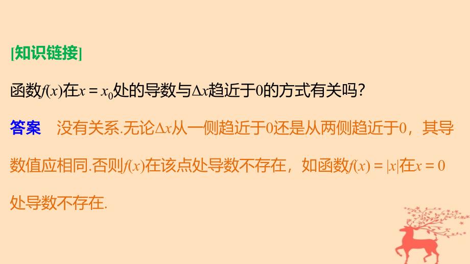 数学 第三章 导数及其应用 3.1.2 瞬时速度与导数 新人教B版选修1-1_第4页