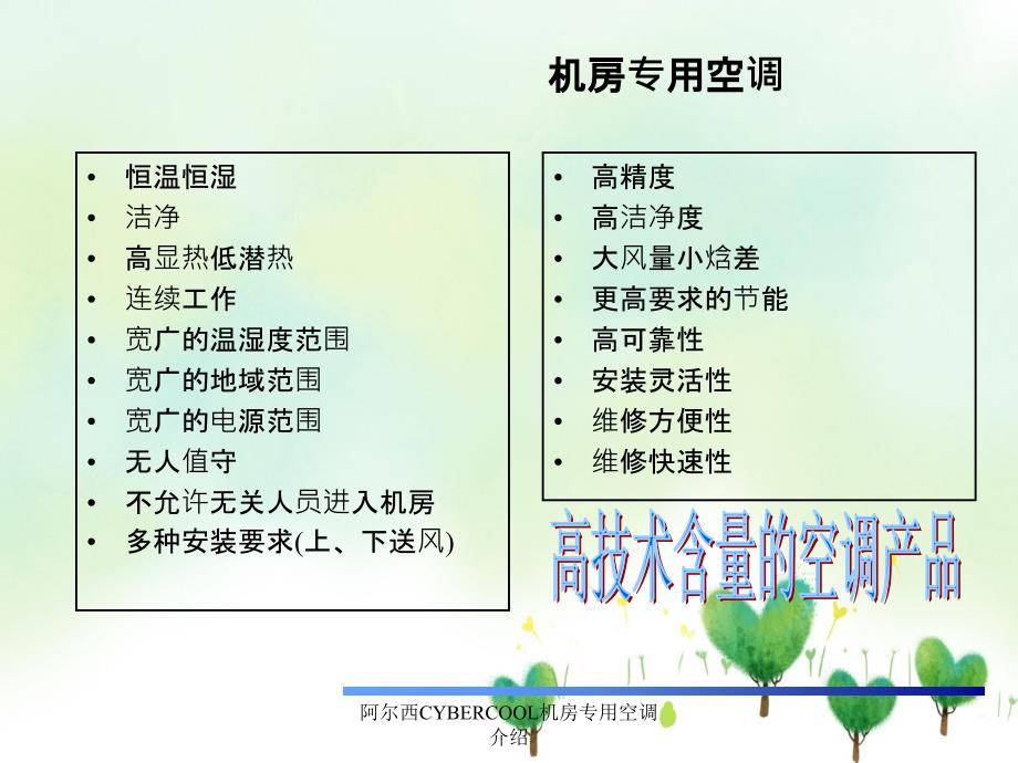 阿尔西CYBERCOOL机房专用空调介绍_第4页