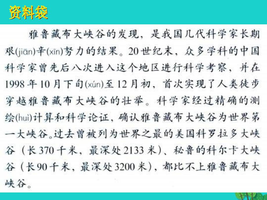 四年级语文上册 第1单元 2.雅鲁藏布大峡谷1 新人教版_第2页