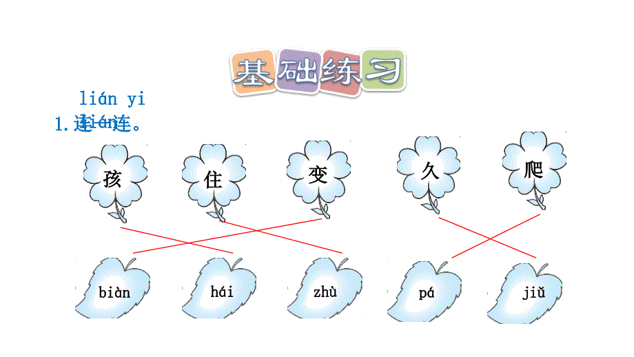 一年级上册语文课件14.小蜗牛课后练习∣人教部编版 (共9张PPT)_第2页