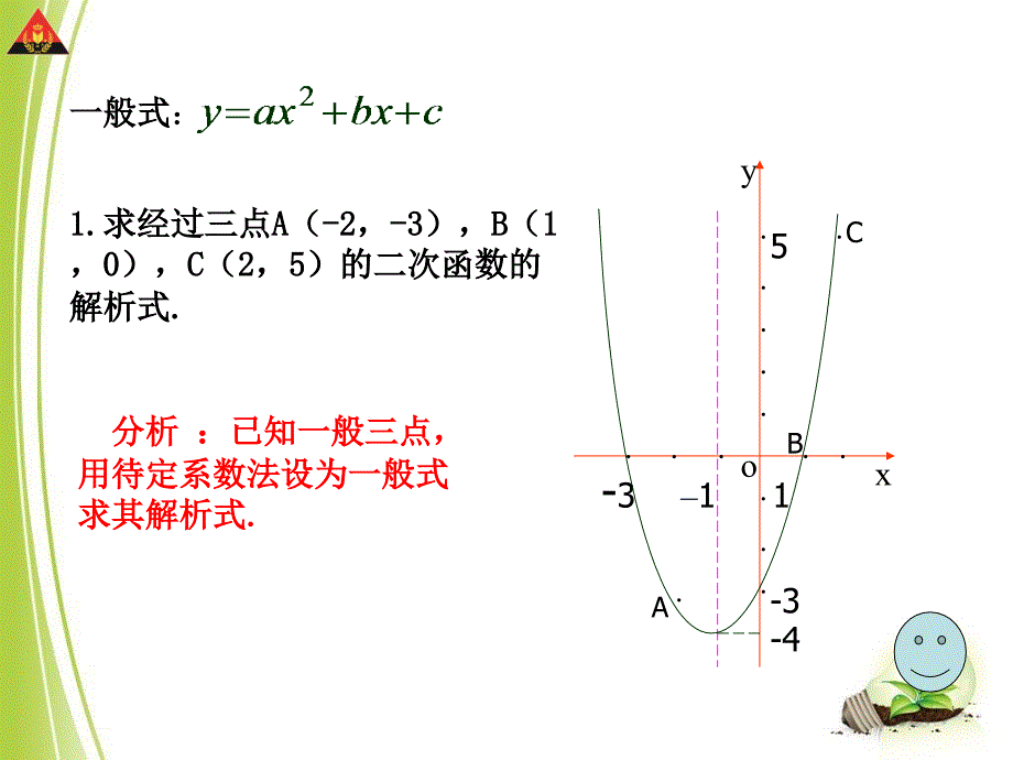 1.3不共线三点确定二次函数的表达式_第4页