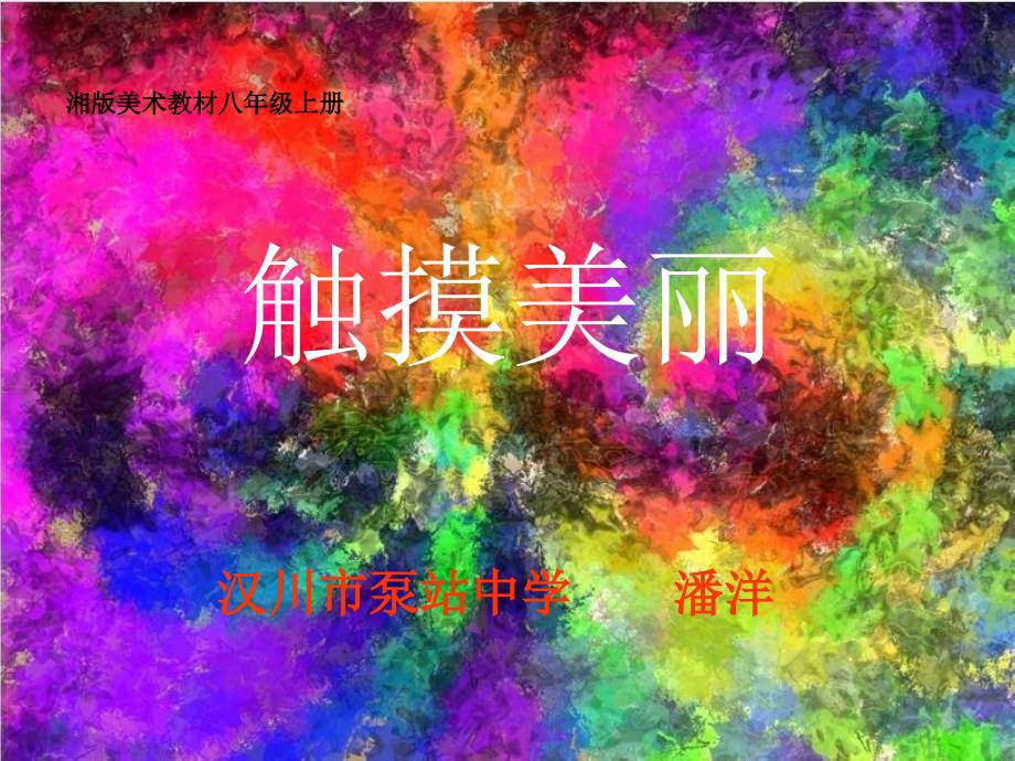 八年级美术上册 触摸美丽课件 湘教版_第1页