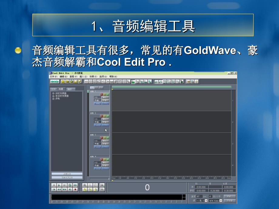专题四 数字音频编辑技术_第4页