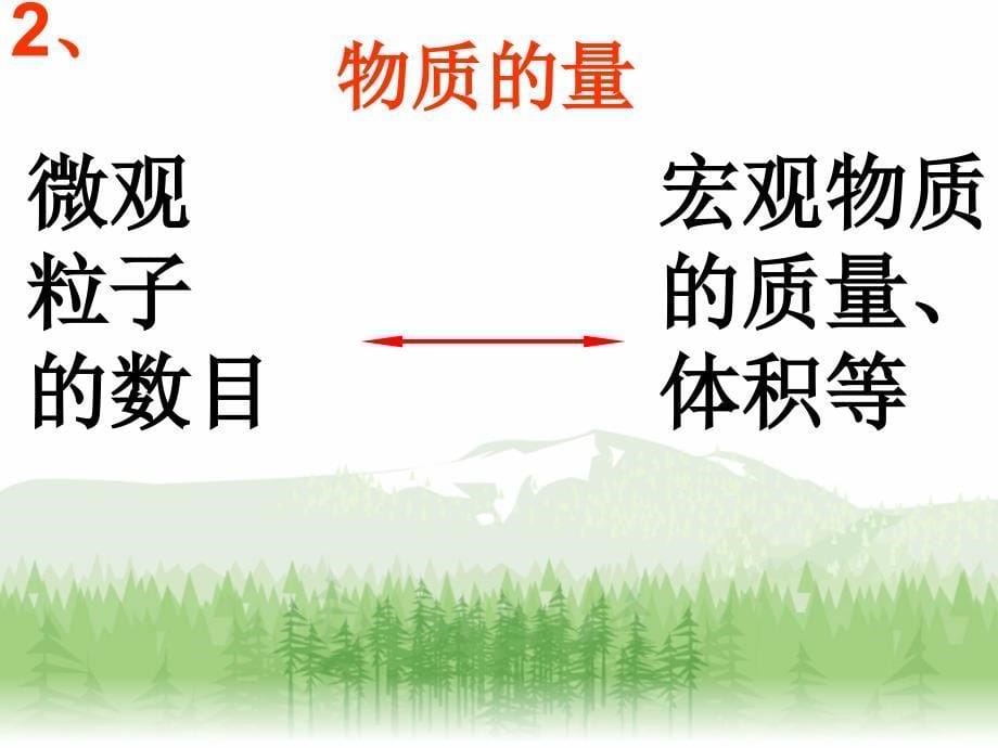 高中一年级化学必修1第一章从实验学化学第二节化学计量在实验中的应用第一课时课件_第5页