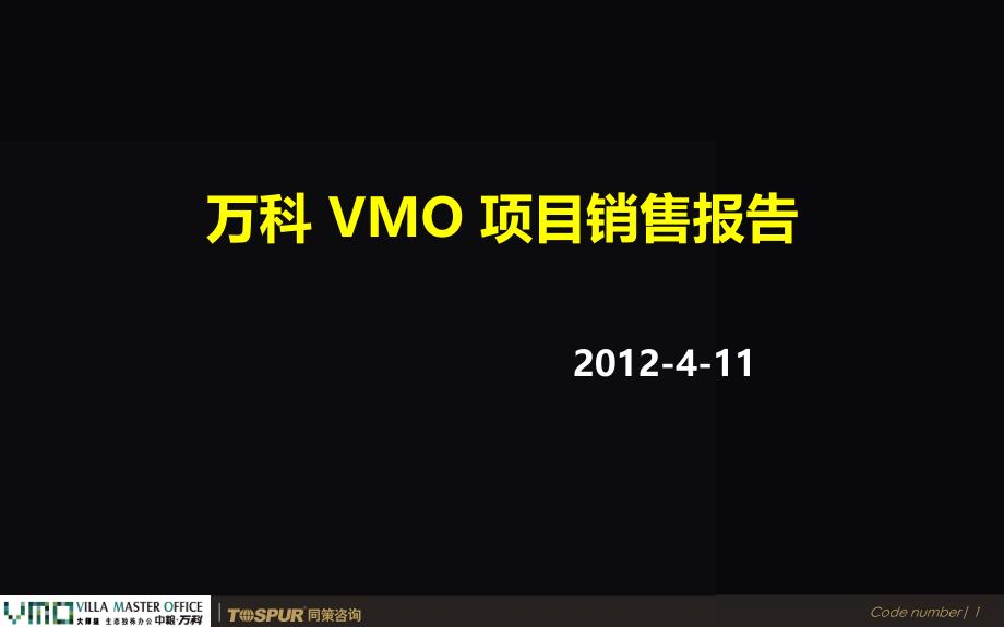 上海VMO项目销售报告71P_第1页