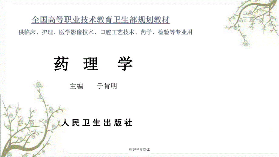 药理学多媒体课件_第2页