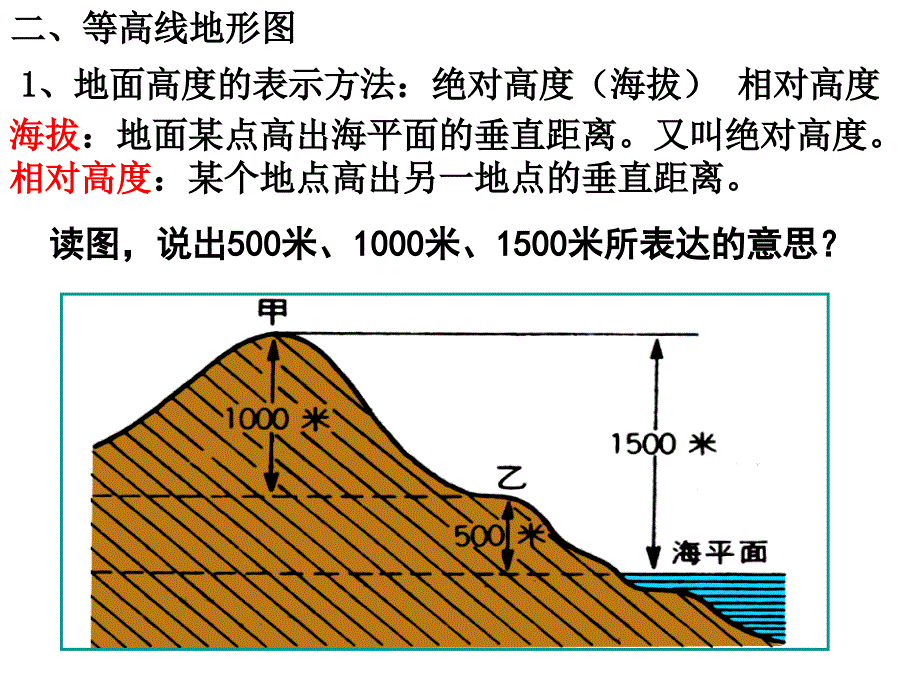 2014年高考一轮复习-地图三要素及等高线地形_第3页