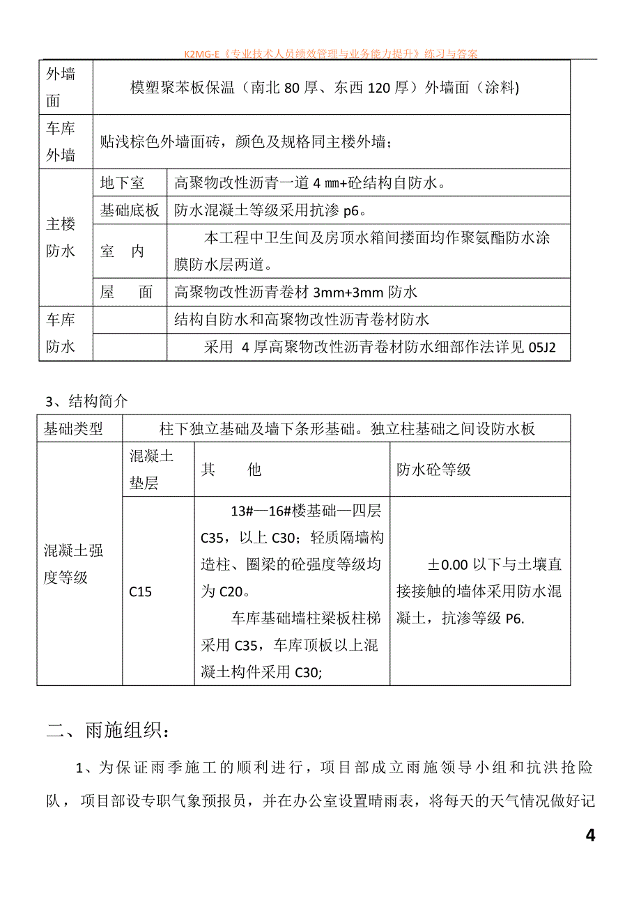 建筑施工雨季施工方案_第4页