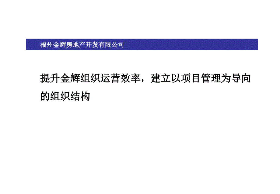 金辉地产组织结构设计报告_第1页