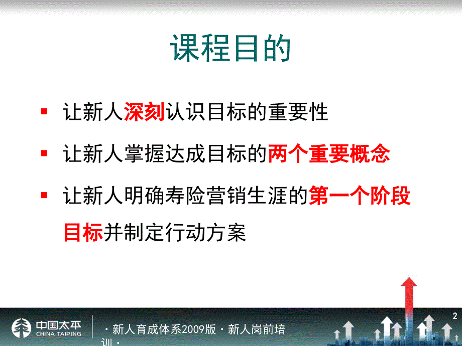 太平人寿135工程新人岗前培训保险目标传承要求课件_第2页