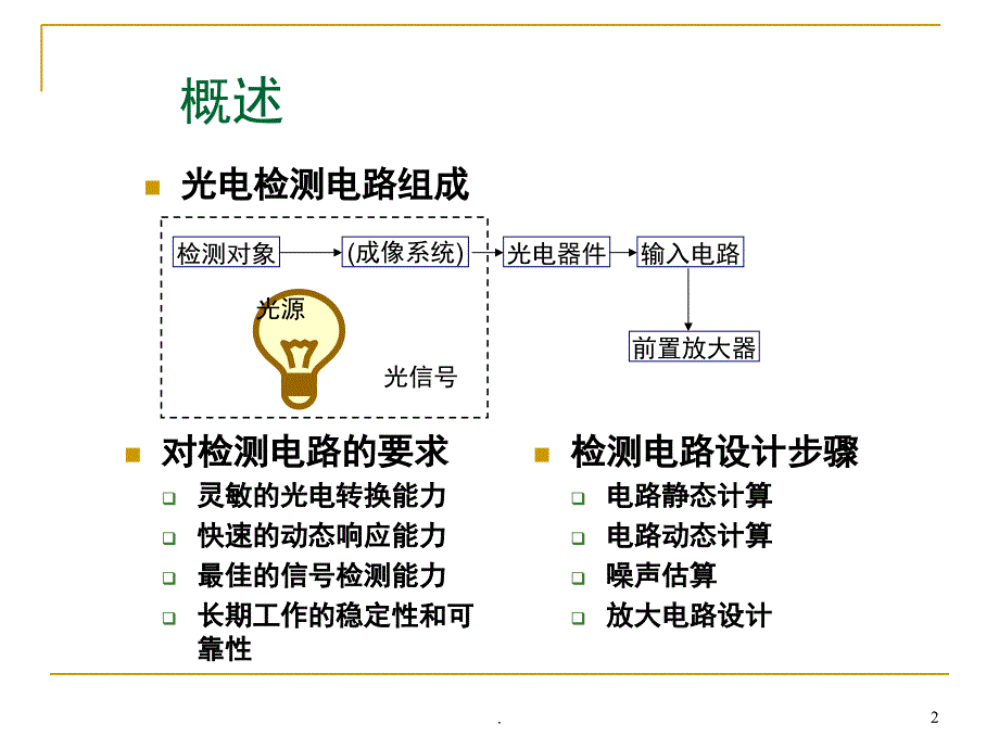 光电信号检测电路设计课堂PPT_第2页