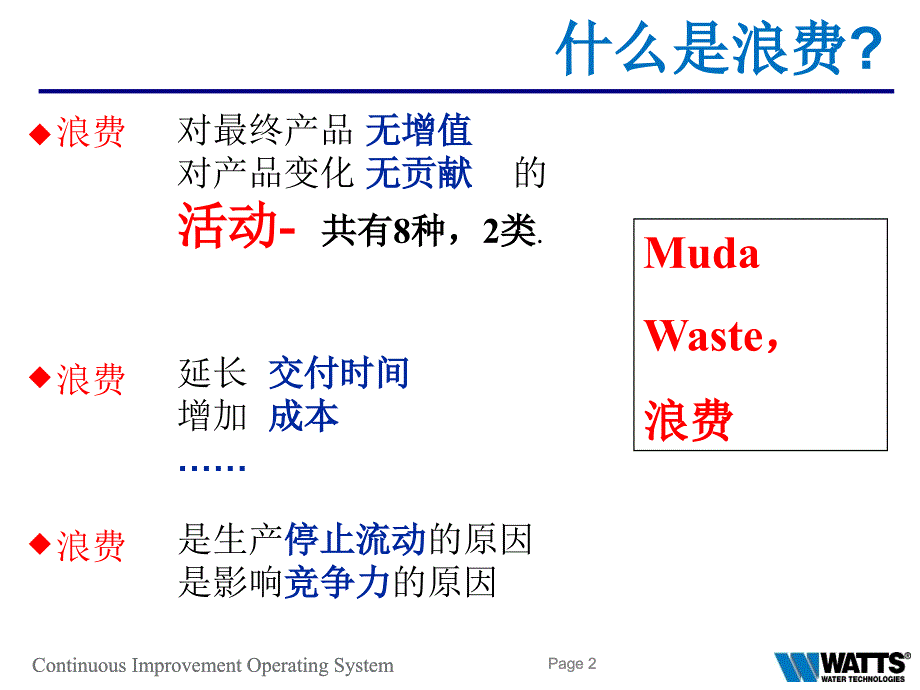 工厂持续改进系统8大浪费介绍教学PPT_第2页