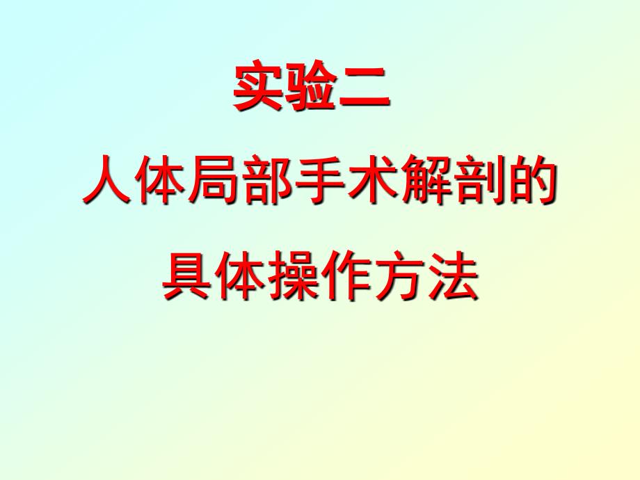 局部解剖实验课件_第2页