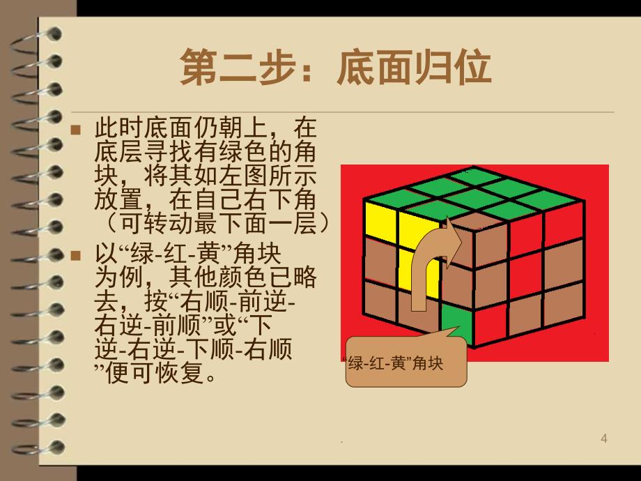 七步复原3x3魔方课堂PPT_第4页