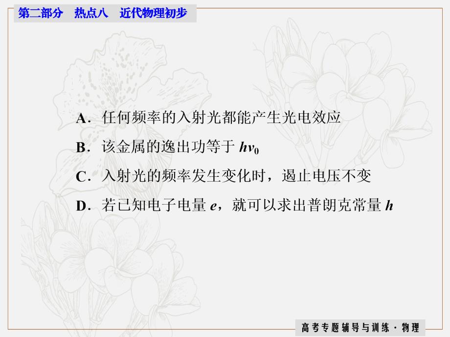 高三物理二轮复习第二部分热点 课件：八　近代物理初步_第4页