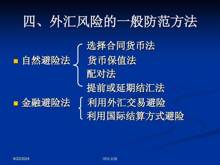 国际金融课件 第四章外汇风险与外汇管制_第5页