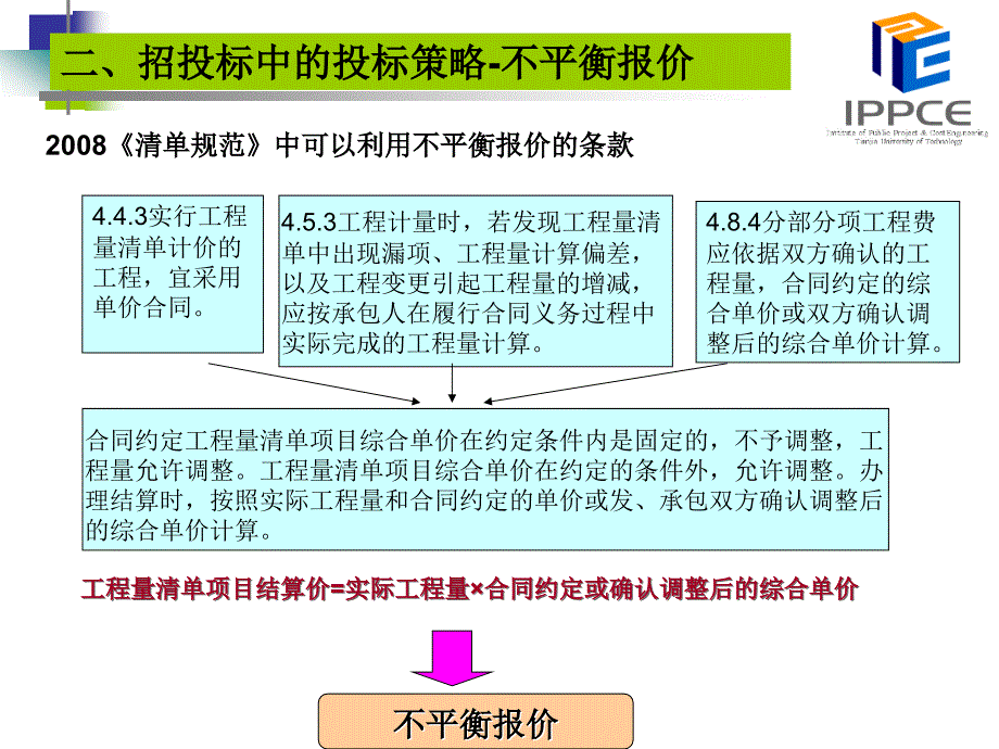 工程量清单不平衡报价的应用与技巧_第4页