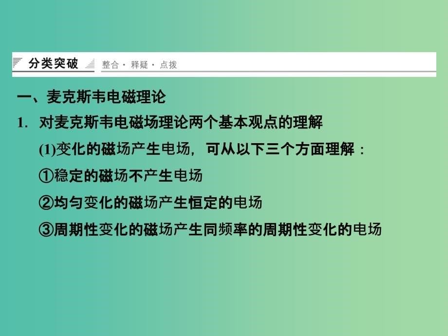 高中物理 电磁波章末整合课件 鲁科版选修3-4.ppt_第5页