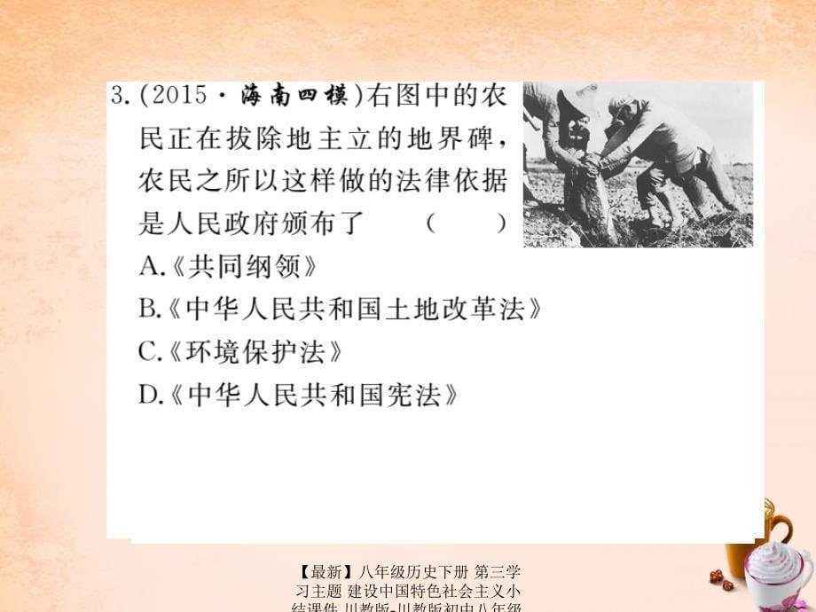 最新八年级历史下册第三学习主题建设中国特色社会主义小结课件川教版川教版初中八年级下册历史课件_第5页