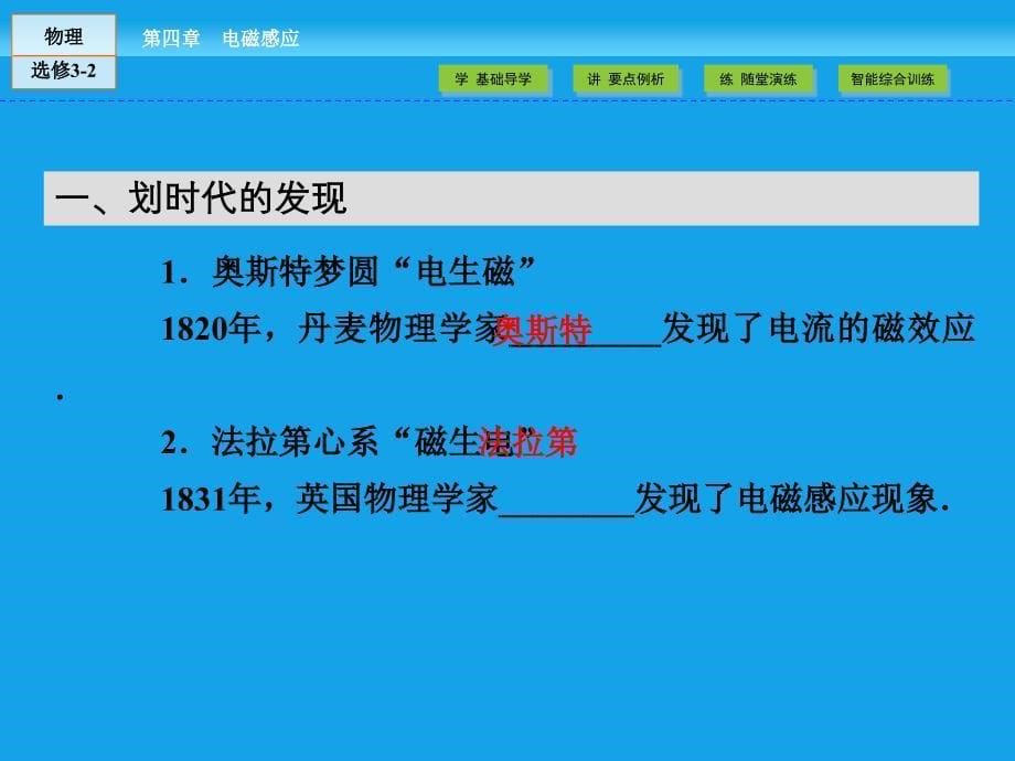 人教版高中物理选修32课件：第4章 电磁感应1、2_第5页