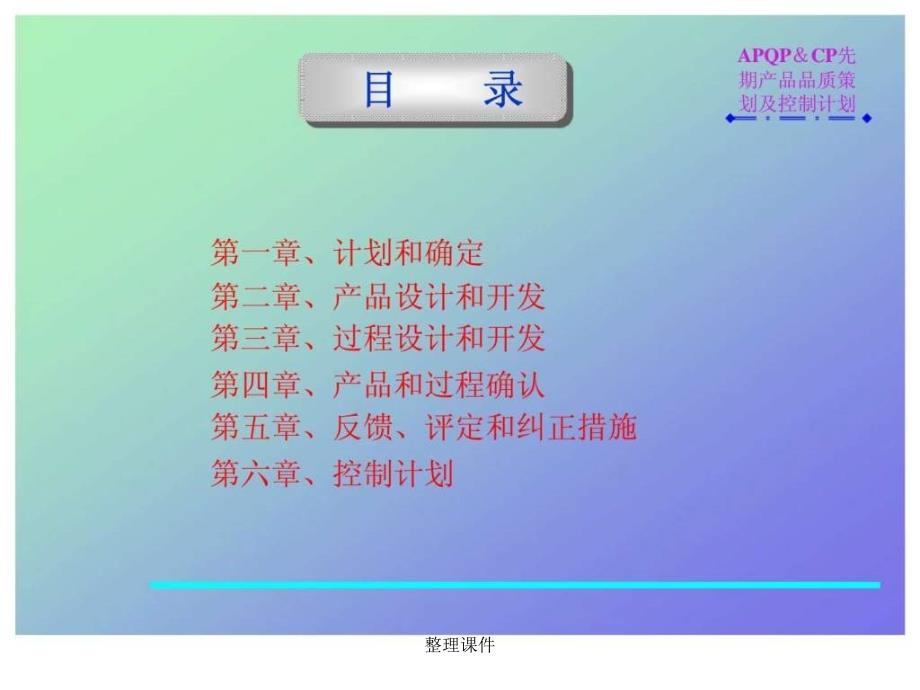 APQPCP先期产品品质策划及控制计划_第2页