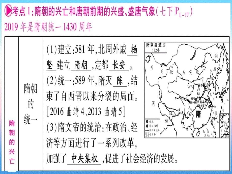 中考历史总复习第一篇考点系统复习板块1中国古代史主题三繁荣与开放的社会_隋唐民族政权竞立和南方经济的发展_辽宋夏金元精讲课件1113354_第5页