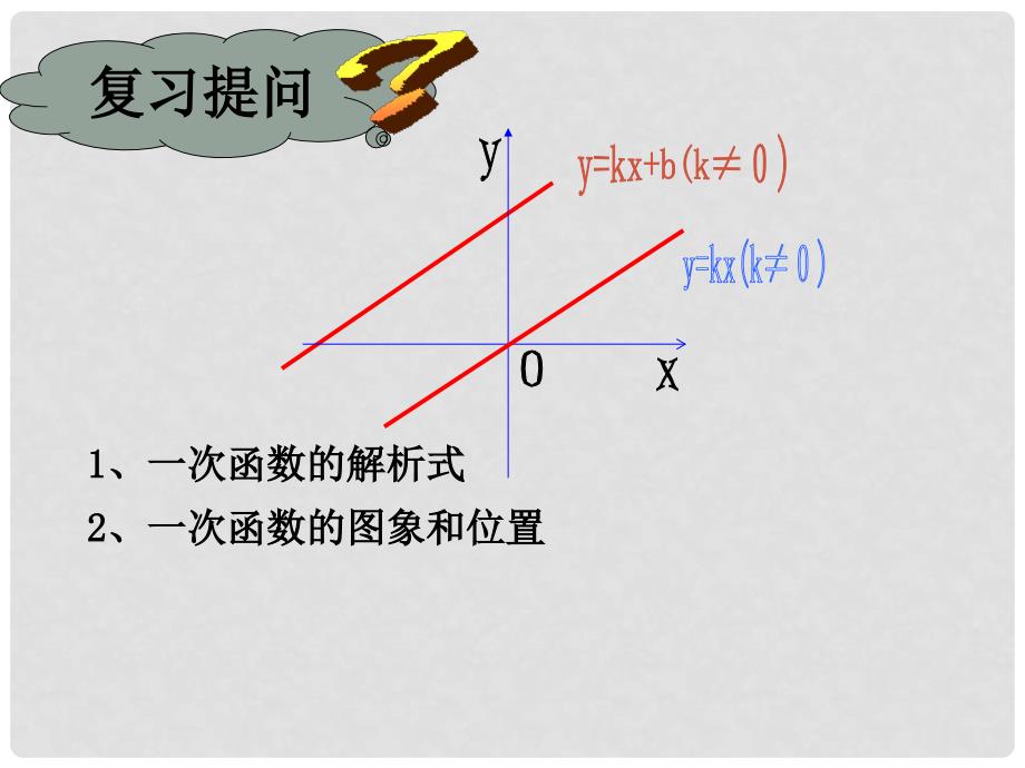 九年级数学上册 一次函数复习课件 北师大版_第3页