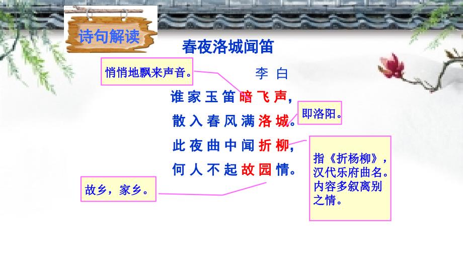 《春夜洛城闻笛》PPT课件.ppt_第4页