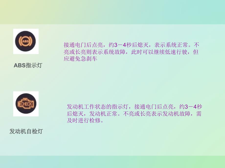 汽车仪表盘灯解说分析电子教案_第4页