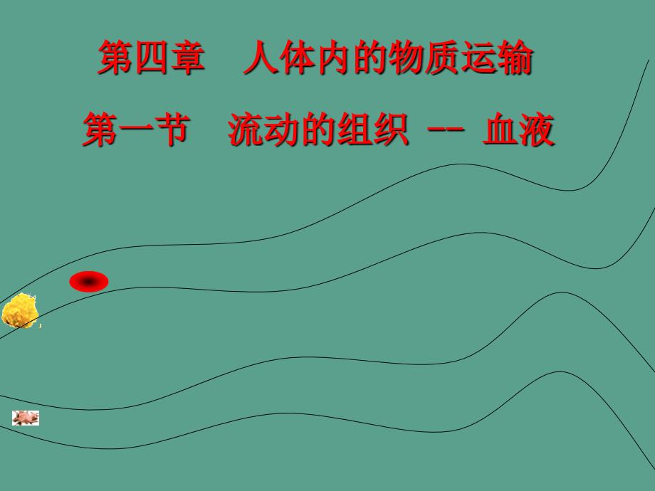 广东初一第二学期生物专题复习四人体内物质的运输ppt课件_第1页