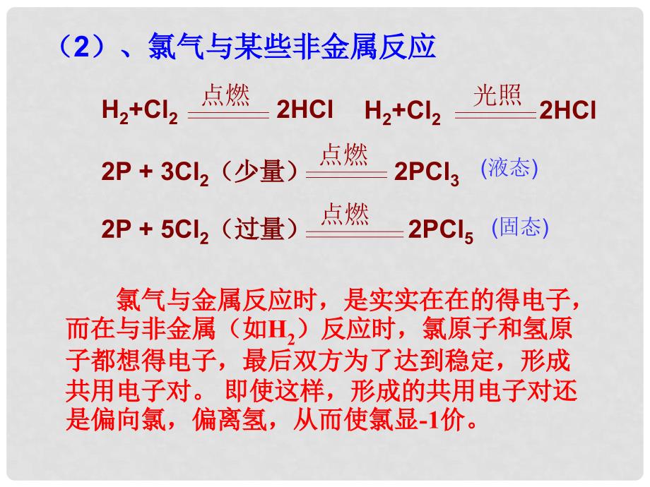 高中化学：1.4非金属及化合物(共17套)人教版必修14氯气化学性质_第4页