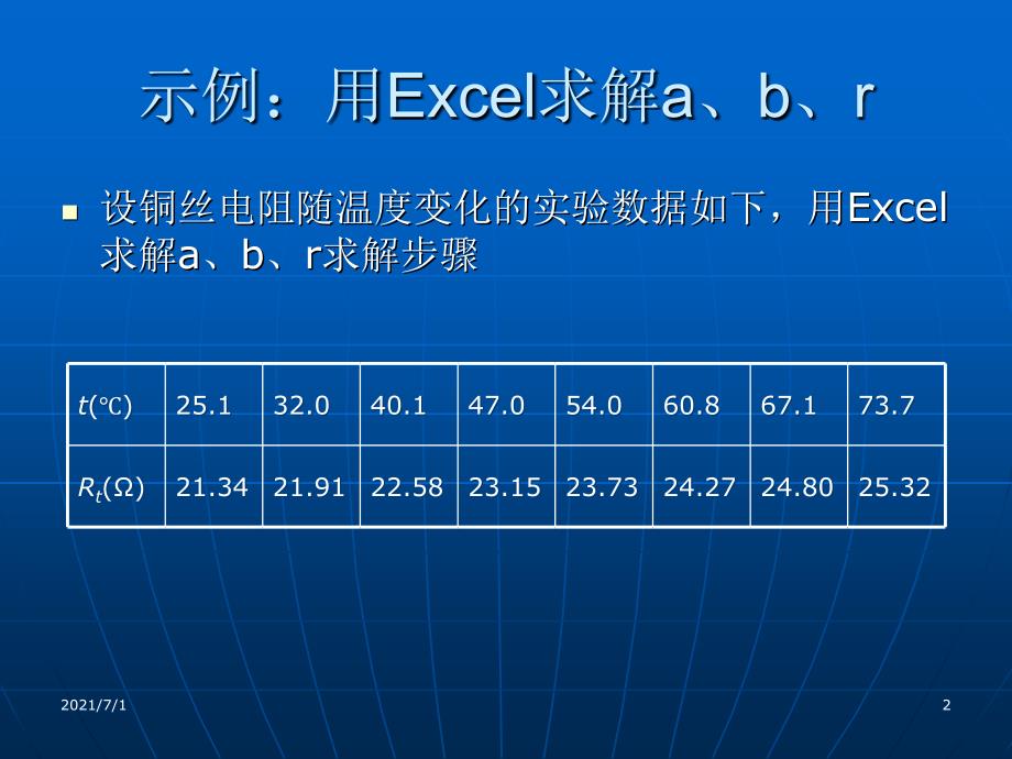 最小二乘法示例Excel求解_第2页