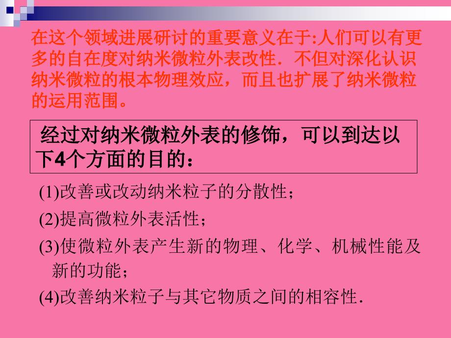 纳米材料导论纳米微粒表面修饰ppt课件_第4页