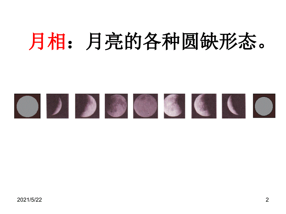七年级科学下册(浙教版)教学课件：第四章-第4节-月相-(3)概况_第2页