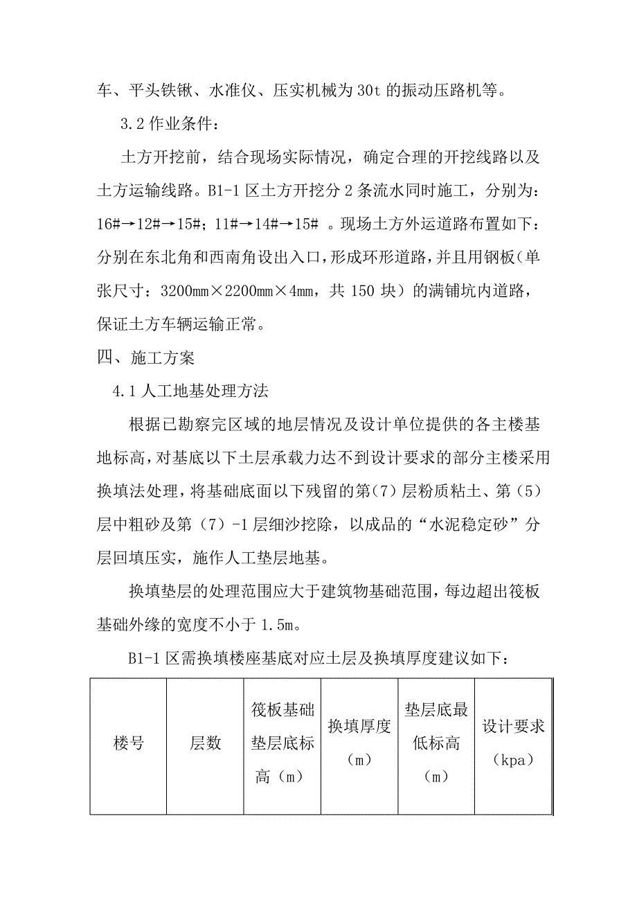 基础换填垫层设计施工方案_第3页