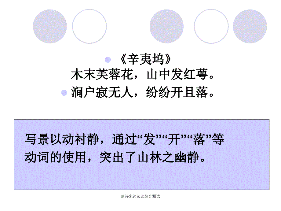 唐诗宋词选读综合测试课件_第2页