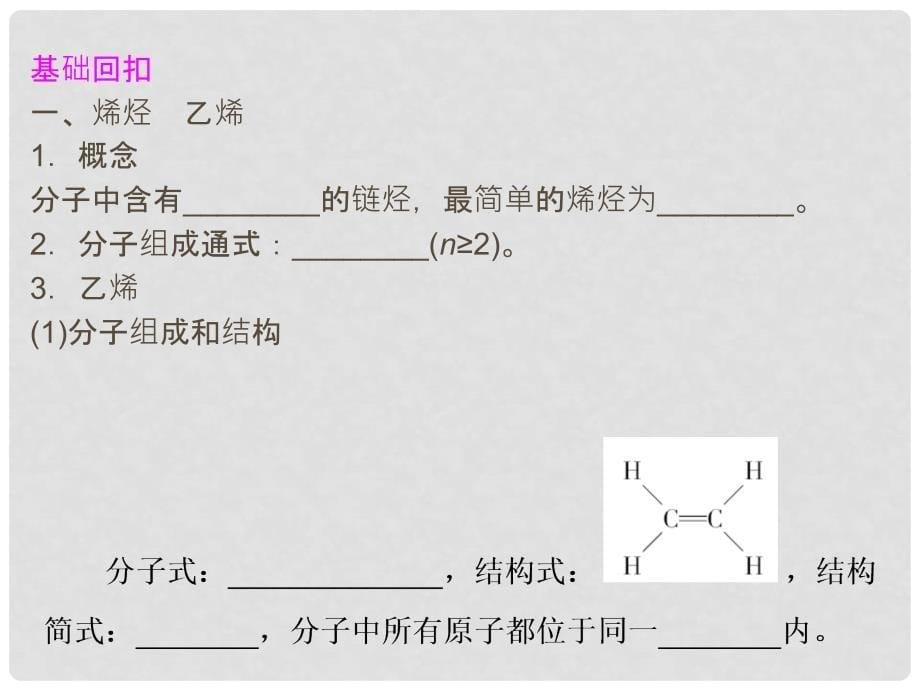 高考化学一轮复习 来自石油和煤的两种基本化工原料配套课件 新课标_第5页