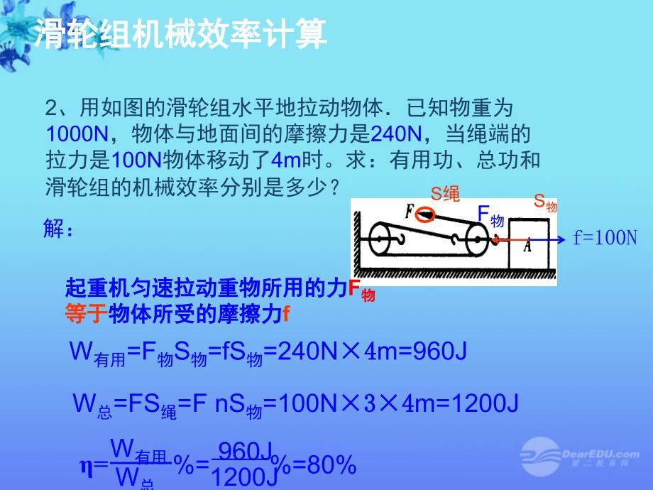 最新九年级物理机械效率计算课件_第3页