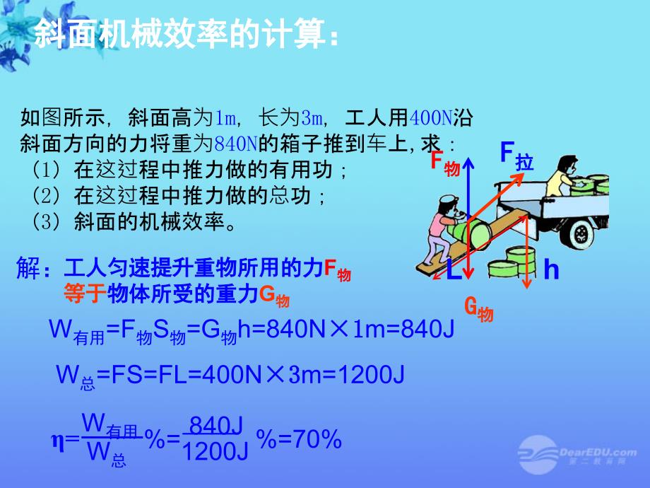 最新九年级物理机械效率计算课件_第4页