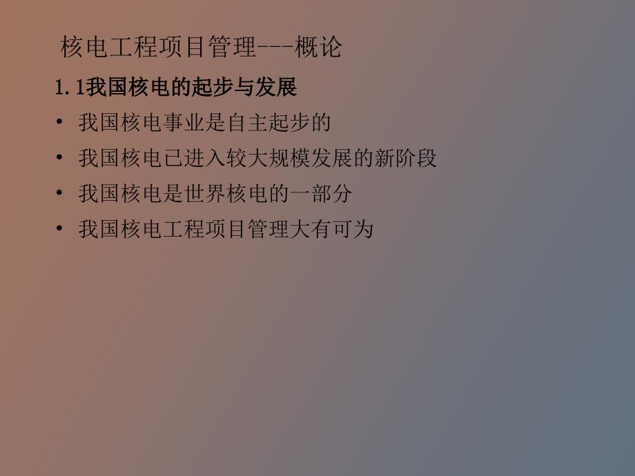 核电工程项目管理培训第一章概论_第2页