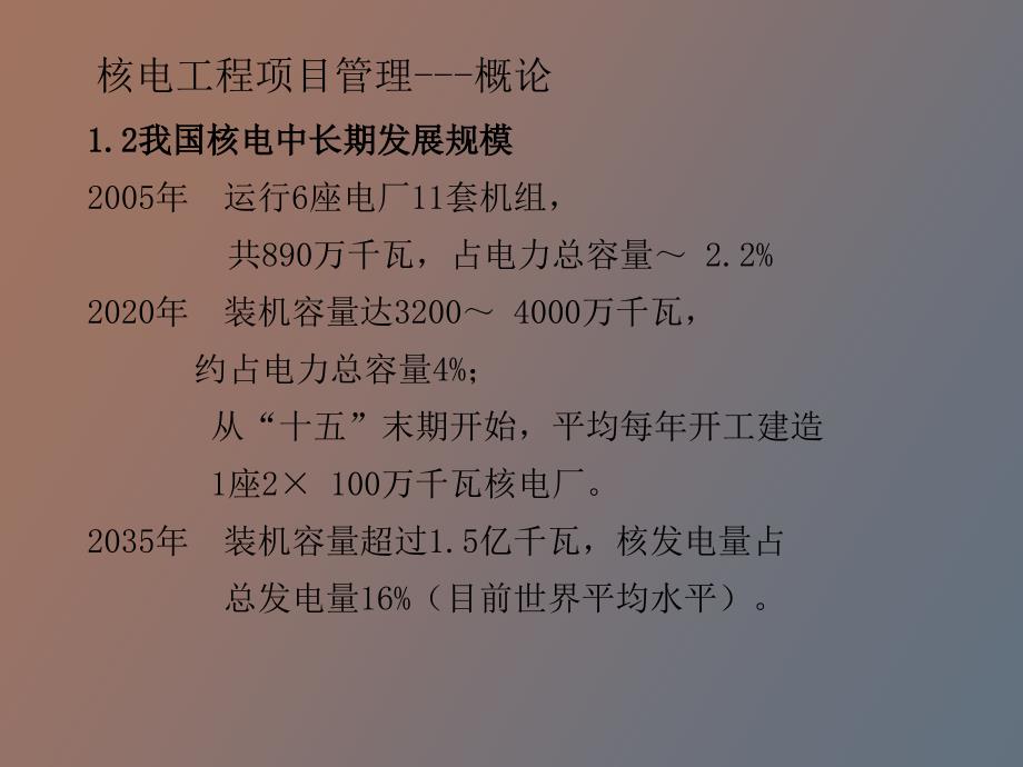 核电工程项目管理培训第一章概论_第4页