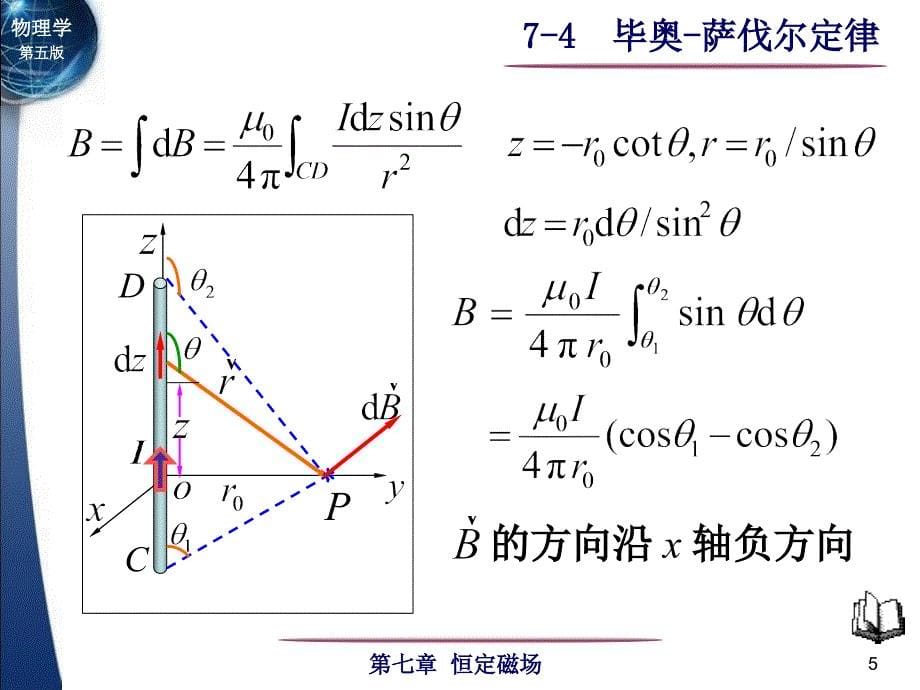 毕奥萨伐尔定律介绍_第5页