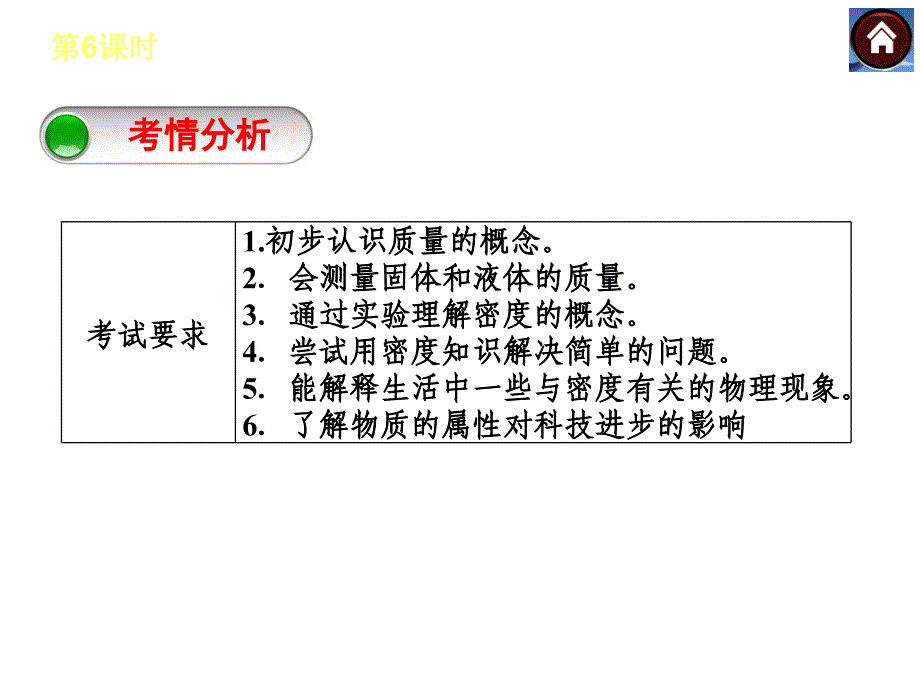 【中考复习方案】2015中考物理（云南）九年级总复习课件：第6课时质量和密度（共27张PPT）_第3页