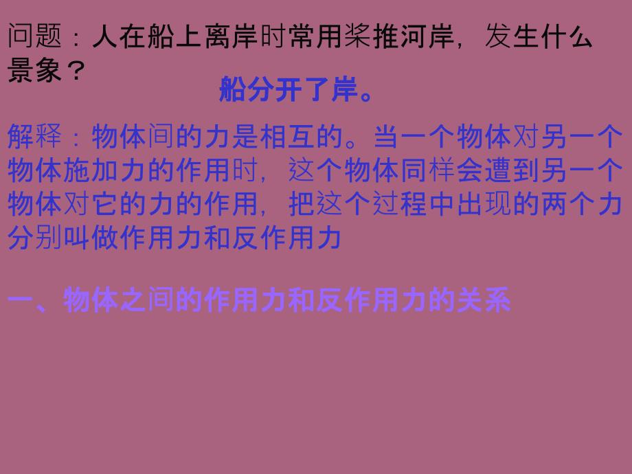 第四部分第五部分牛顿第三定律ppt课件_第2页